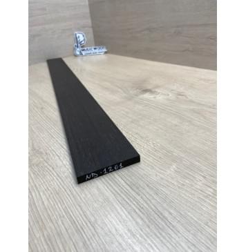 Эбен Чёрный заготовка накладки для бас-гитары Радиал А 8(7)х72-57х709 мм-3