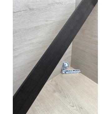 Эбен Чёрный заготовка накладки для бас-гитары Радиал А 8(7)х72-57х709 мм-4