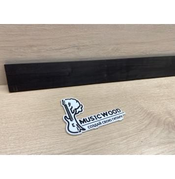 Эбен Чёрный заготовка накладки для бас-гитары Радиал А 8(7)х71-59х716 мм-2