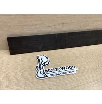 Эбен Чёрный заготовка накладки для бас-гитары Смешанный А 8(7)х71-59х677 мм-3