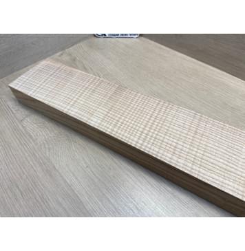 Ясень Белый Волнистый заготовка грифа для бас-гитары Радиал АА Волна ААААА 42х98х1008 мм (заготовка без напряжения)-3