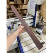 Фрезерованная накладка для Бас-гитары, Палисандр Индийский, мензура 34" (863,6мм), 24 лада, 7х70-50х700мм, паз 0,6х3,5мм, Радиал ААА, MusicWood