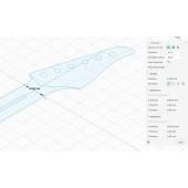 Suhr Standard Arch Top + Gotoh 510TS-FE1, 25,5", 22 Frets, полный комплект для фрезеровки гитары, фанера 8мм