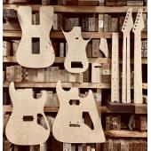 Suhr Standard Arch Top + Gotoh 510TS-FE1, 25,5", 22 Frets, полный комплект для фрезеровки гитары, фанера 8мм