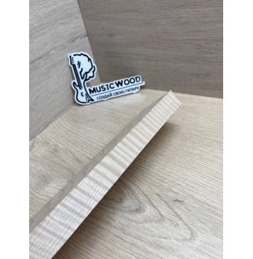 Клён Белый Явор, Волнистый Универсальная заготовка Радиал ААА Волна ААА 23х63х250 мм-1