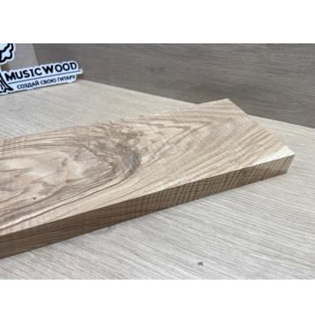 Ясень Оливковый Волнистый Универсальная заготовка Смешанный АА Волна АА 25х110х378 мм-1