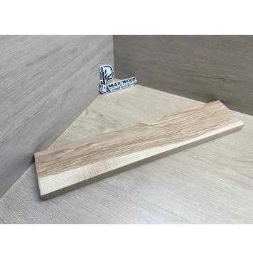 Ясень Оливковый Волнистый Универсальная заготовка Смешанный АА Волна АА 24х109х536 мм-0