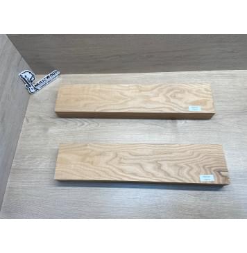 Ясень Оливковый Волнистый заготовка корпуса гитары со сквозным грифом Тангент АА Волна ААА 45х(112-113)х(495-535) мм (2 шт.), 742 кг/м3-4