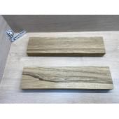 Корина Чёрная заготовка корпуса гитары со сквозным грифом Радиал ААА 51х132х535 мм (2шт)