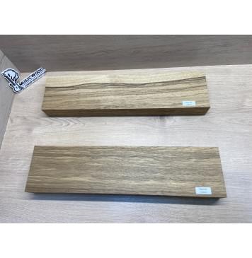 Корина Чёрная заготовка корпуса гитары со сквозным грифом Радиал ААА 51х132х535 мм (2шт), 621 кг/м3-3