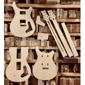 PRS Custom 22, VG300, мензура 25", 22 лада, полный комплект шаблонов для фрезеровки гитары, фанера 8мм