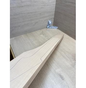 Клён Белый заготовка грифа для электрогитары Радиал А 24х110-65х709 мм-8