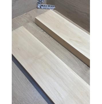 Липа Американская (Basswood), North America Prime wood заготовка корпуса гитары со сквозным грифом Смешанный ААА 45х136х490-510 мм, 2 шт, 470 кг/м3-1