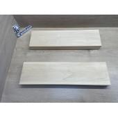 Липа Американская (Basswood), North America Prime wood заготовка корпуса гитары со сквозным грифом Смешанный ААА 45х136х490-510 мм, 2 шт, 470 кг/м3