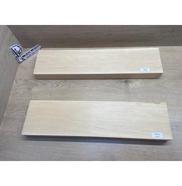 Липа Американская (Basswood), North America Prime wood заготовка корпуса гитары со сквозным грифом Смешанный ААА 46х135х572-547 мм, 2 шт, 470 кг/м3-3