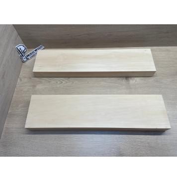Липа Американская (Basswood), North America Prime wood заготовка корпуса гитары со сквозным грифом Смешанный ААА 46х135х572-547 мм, 2 шт, 470 кг/м3-0
