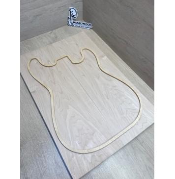 Клён Белый заготовка на топ Тангент ААА 18х181х545 мм - 2 шт. (книжкой)-8