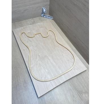 Клён Белый заготовка на топ Тангент АА 19х182х587 мм - 2 шт. (книжкой)-0