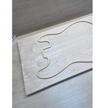 Клён Белый заготовка на топ Тангент АА 19х182х587 мм - 2 шт. (книжкой)-3