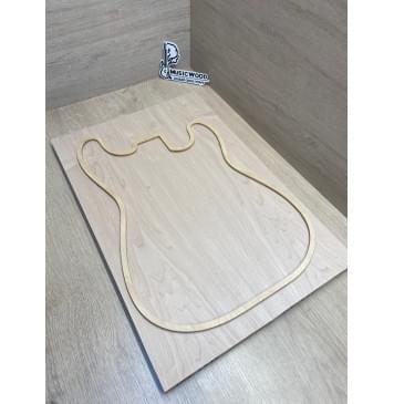 Клён Белый заготовка на топ Тангент АА 19х181х540 мм - 2 шт. (книжкой)-0