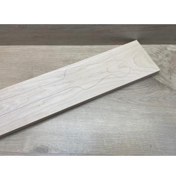 Клён Белый заготовка грифа для бас-гитары Тангент ААААА 23х140х946 мм-10