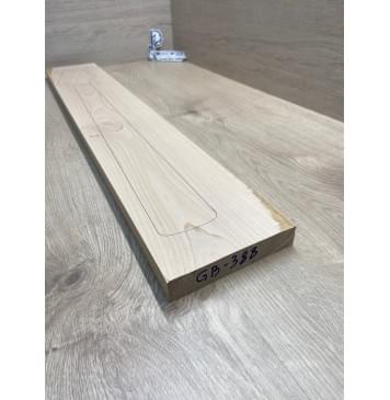 Клён Белый заготовка грифа для бас-гитары Тангент АА 25х139х890 мм-5