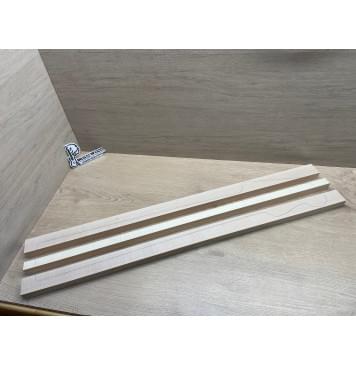 Клён Белый/Клён Белый Явор, волнистый заготовка грифа для бас-гитары Радиал АА 26х43-22-44х910 мм- из 3х частей-3