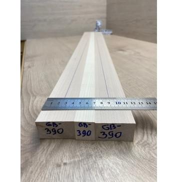 Клён Белый/Клён Белый Явор, волнистый заготовка грифа для бас-гитары Радиал АА 26х43-22-44х910 мм- из 3х частей-6