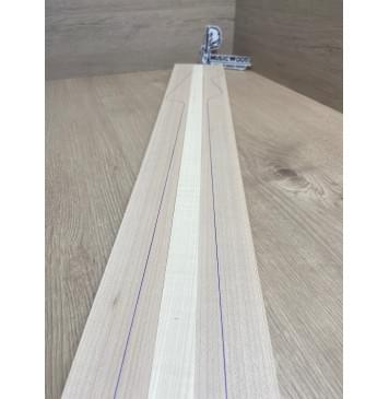 Клён Белый/Клён Белый Явор, волнистый заготовка грифа для бас-гитары Радиал АА 26х43-22-44х910 мм- из 3х частей-7