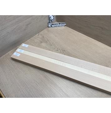 Клён Белый/Клён Белый Явор, волнистый заготовка грифа для бас-гитары Радиал АА 26х43-22-44х910 мм- из 3х частей-11