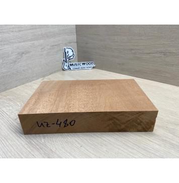 Махагон Африканский Кая Универсальная заготовка Тангент ААА 47х242х142 мм-1