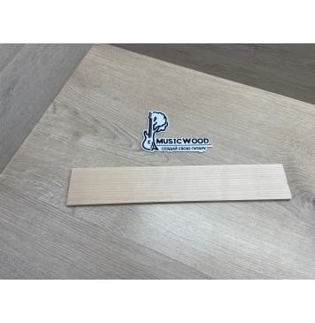 Клён Белый заготовка накладки для народных инструментов Радиал ААА 9х63х377 мм-0