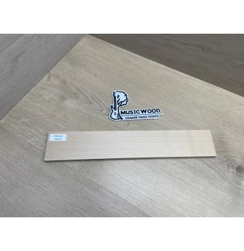 Клён Белый заготовка накладки для народных инструментов Радиал ААА 9х63х377 мм-3