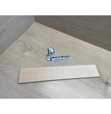 Клён Белый заготовка накладки для народных инструментов Радиал ААА 9х64х377 мм-0