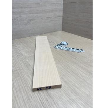 Клён Белый заготовка накладки для народных инструментов Радиал ААА 9х64х377 мм-1