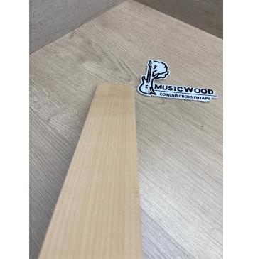 Клён Белый заготовка накладки для народных инструментов Радиал ААА 9х64х377 мм-3