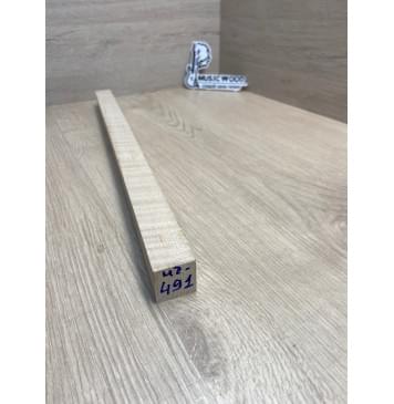 Клен Белый Явор, Волнистый универсальная заготовка Смешанный АА Волна АА 26х26х478 мм-1