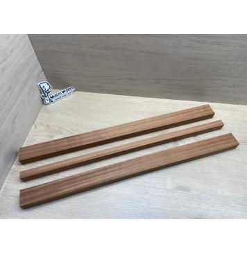 Сапели заготовка грифа электрогитары Радиал АА 28х(47-21-47)х710 мм - из 3х частей-0