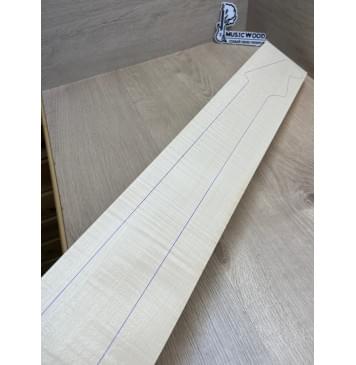 Клён Белый Явор, Волнистый заготовка грифа для электрогитары Радиал ААА Волна ААА 24-25х113х765 мм-17