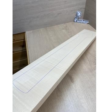 Клён Белый Явор, Волнистый заготовка грифа для электрогитары Радиал ААА Волна ААА 24-25х113х765 мм-18