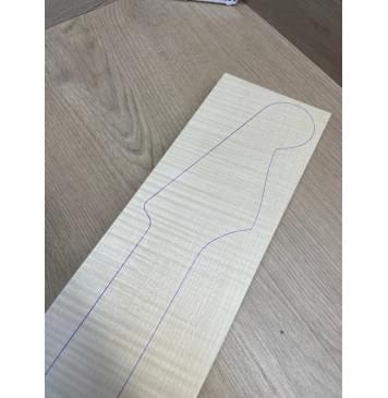 Клён Белый Явор, Волнистый заготовка грифа для электрогитары Радиал ААА Волна ААА 24-25х113х765 мм-20