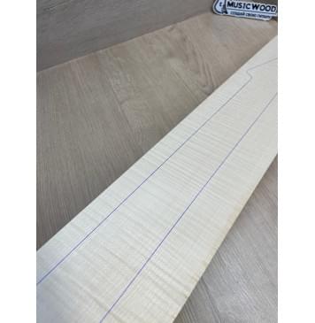 Клён Белый Явор, Волнистый заготовка грифа для электрогитары Радиал ААА Волна ААА 24-25х113х765 мм-21