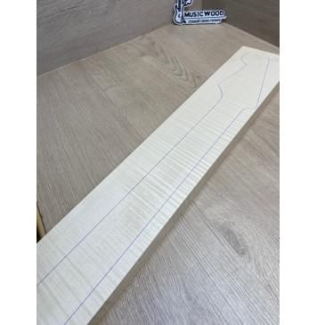 Клён Белый Явор, Волнистый заготовка грифа для электрогитары Радиал ААА Волна ААА 24-25х113х765 мм-22