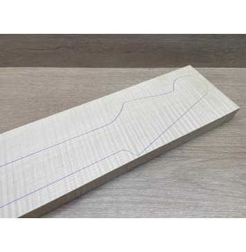 Клён Белый Явор, Волнистый заготовка грифа для электрогитары Радиал ААА Волна ААА 24-25х113х765 мм-26