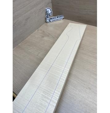 Клён Белый Явор, Волнистый заготовка грифа для электрогитары Радиал ААА Волна ААА 24-25х113х765 мм-27