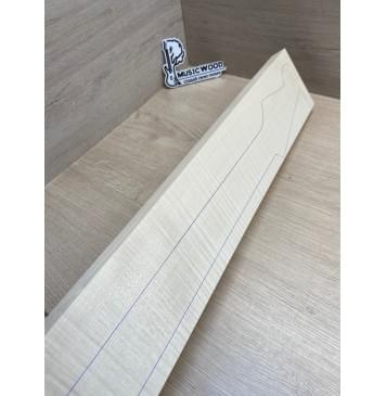 Клён Белый Явор, Волнистый заготовка грифа для электрогитары Радиал ААА Волна ААА 24-25х113х765 мм-28