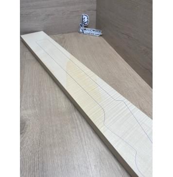 Клён Белый Явор, Волнистый заготовка грифа для электрогитары Радиал ААА Волна ААА 24-25х113х765 мм-32