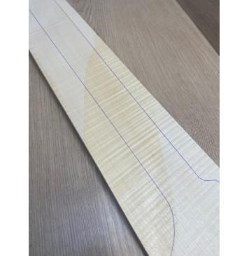 Клён Белый Явор, Волнистый заготовка грифа для электрогитары Радиал ААА Волна ААА 24-25х113х765 мм-33