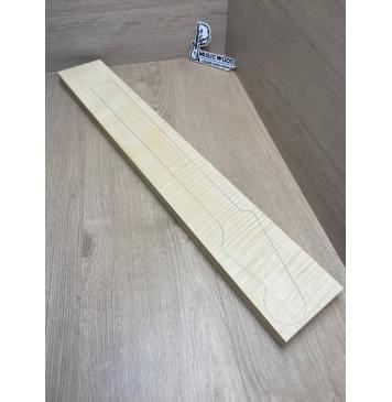 Клён Белый Явор, Волнистый заготовка грифа для электрогитары Радиал ААА Волна ААА 24-25х113х765 мм-0