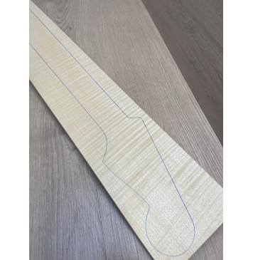 Клён Белый Явор, Волнистый заготовка грифа для электрогитары Радиал ААА Волна ААА 24-25х113х765 мм-34